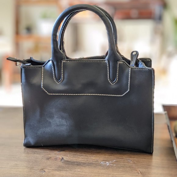 Classic London Fog Black Satchel - Picture 2 of 7